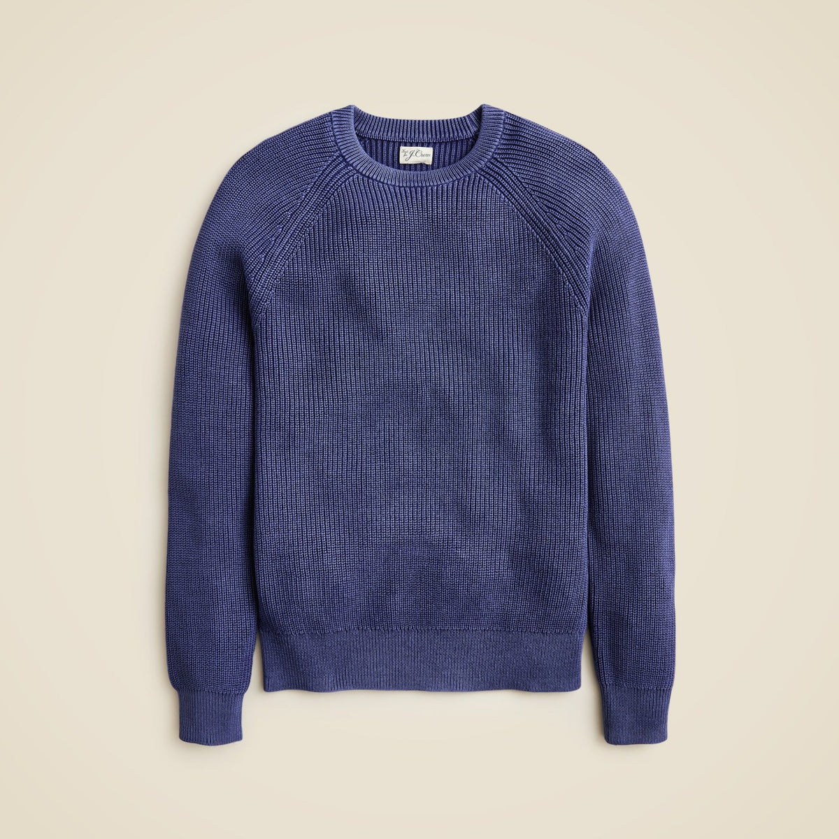 Men Washed ribbed cotton sweater - J.Crew