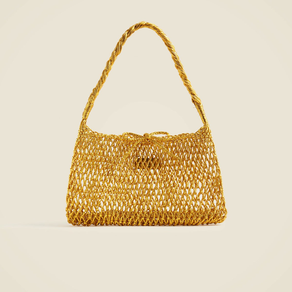 Women Small Cadiz handknotted shoulder bag in metallic - J.Crew