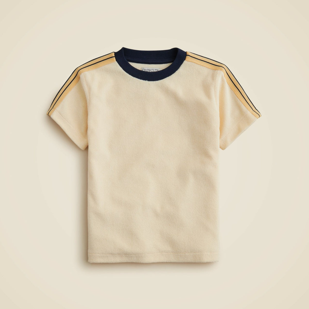 Kids Kids' side-stripe T-shirt in towel terry - J.Crew
