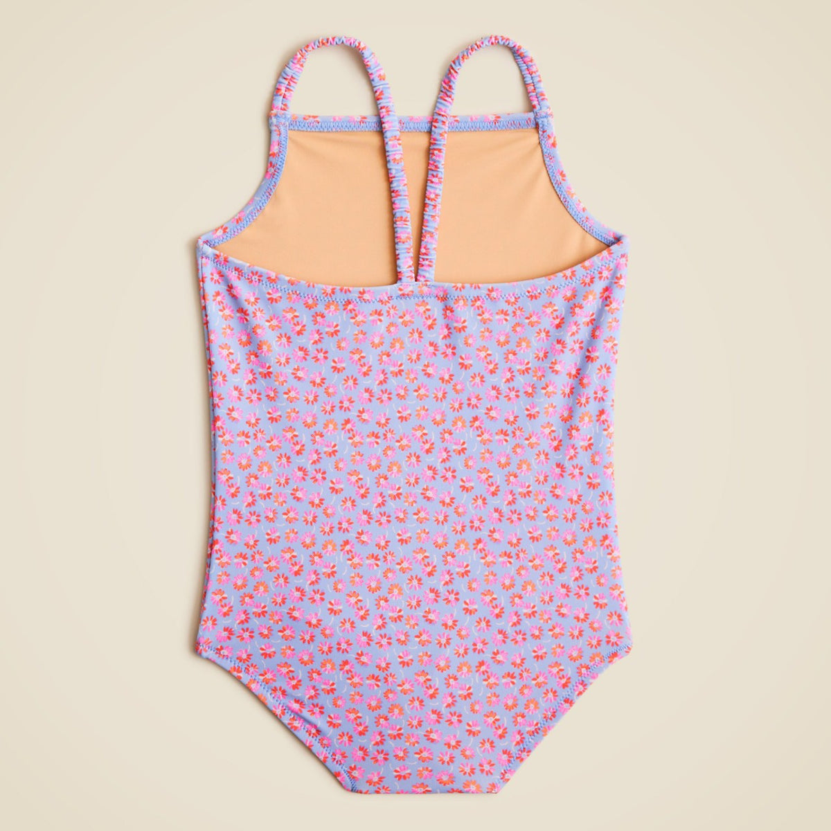 Kids Girls' ruched-strap one-piece swimsuit with UPF 50+ - J.Crew