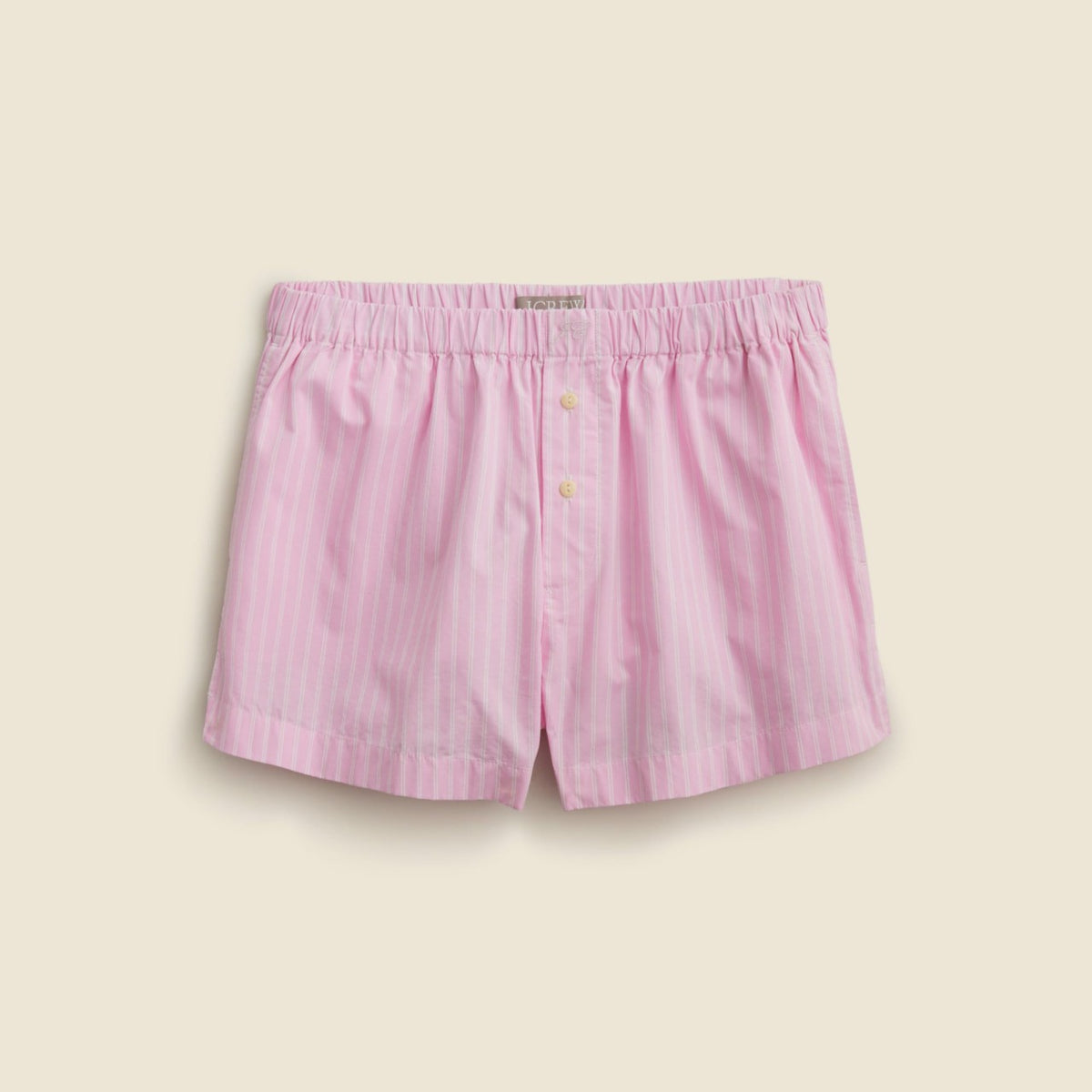 Women Cotton poplin boxer short in stripe - J.Crew