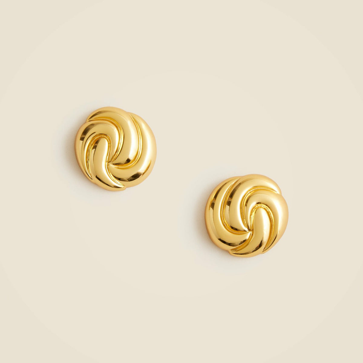 Women Sculptural button earrings - J.Crew