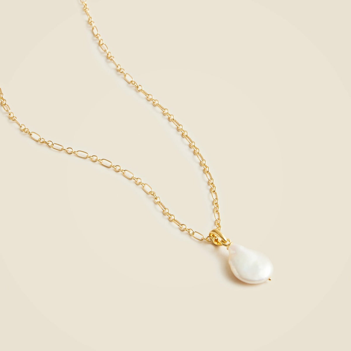 Women Gold vermeil freshwater pearl necklace - J.Crew