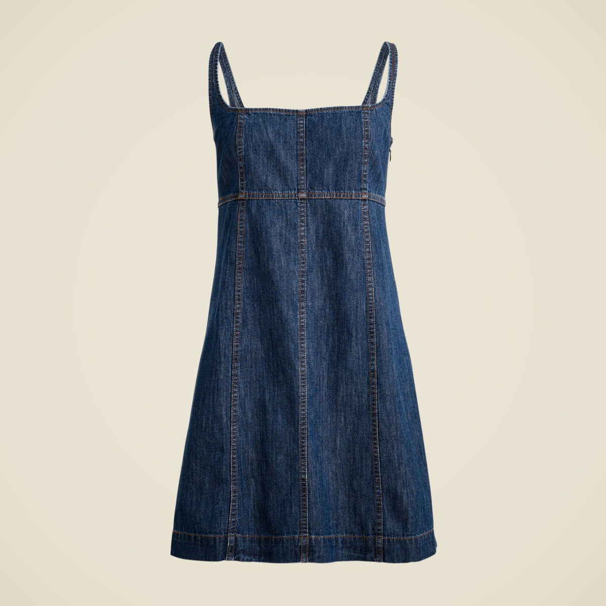 Women Seamed mini dress in chambray - J.Crew