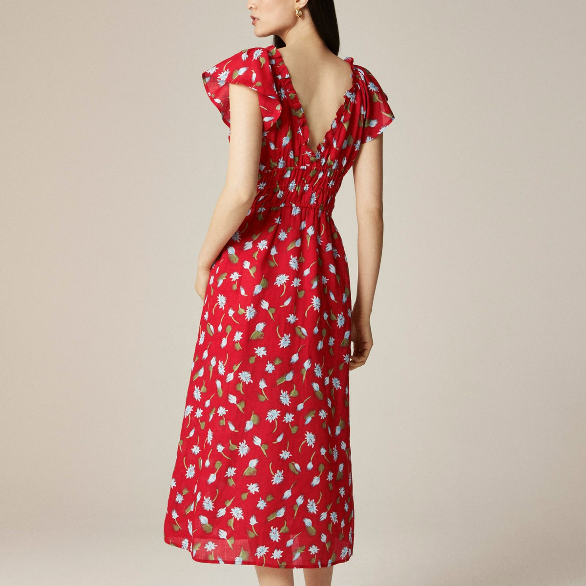 Women Palermo dress in ramie - J.Crew