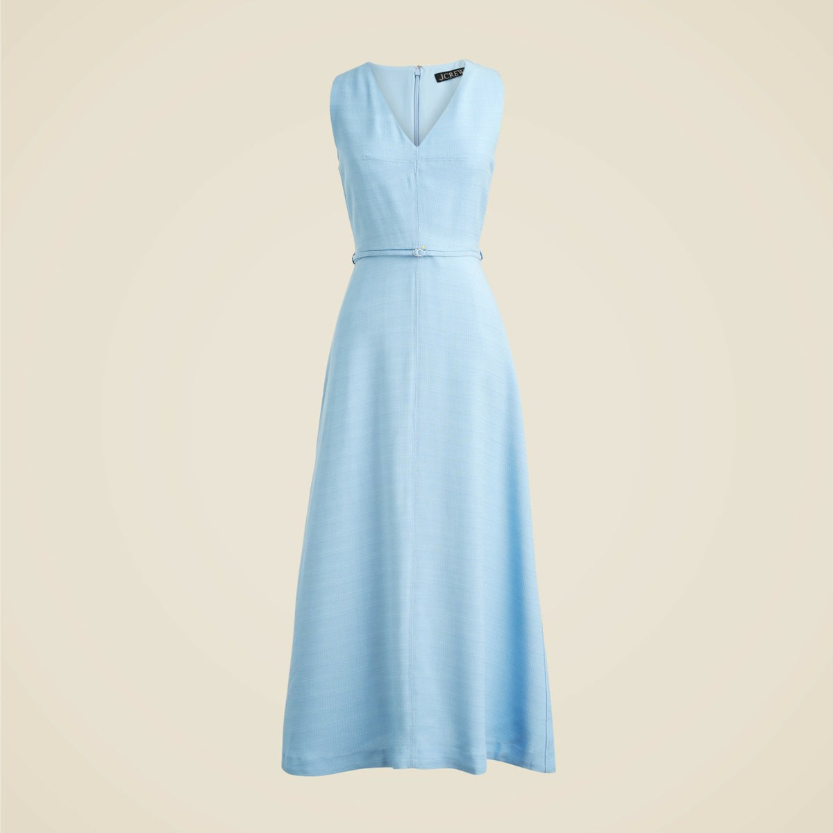 Women Mathilde V-neck dress in luster canvas - J.Crew