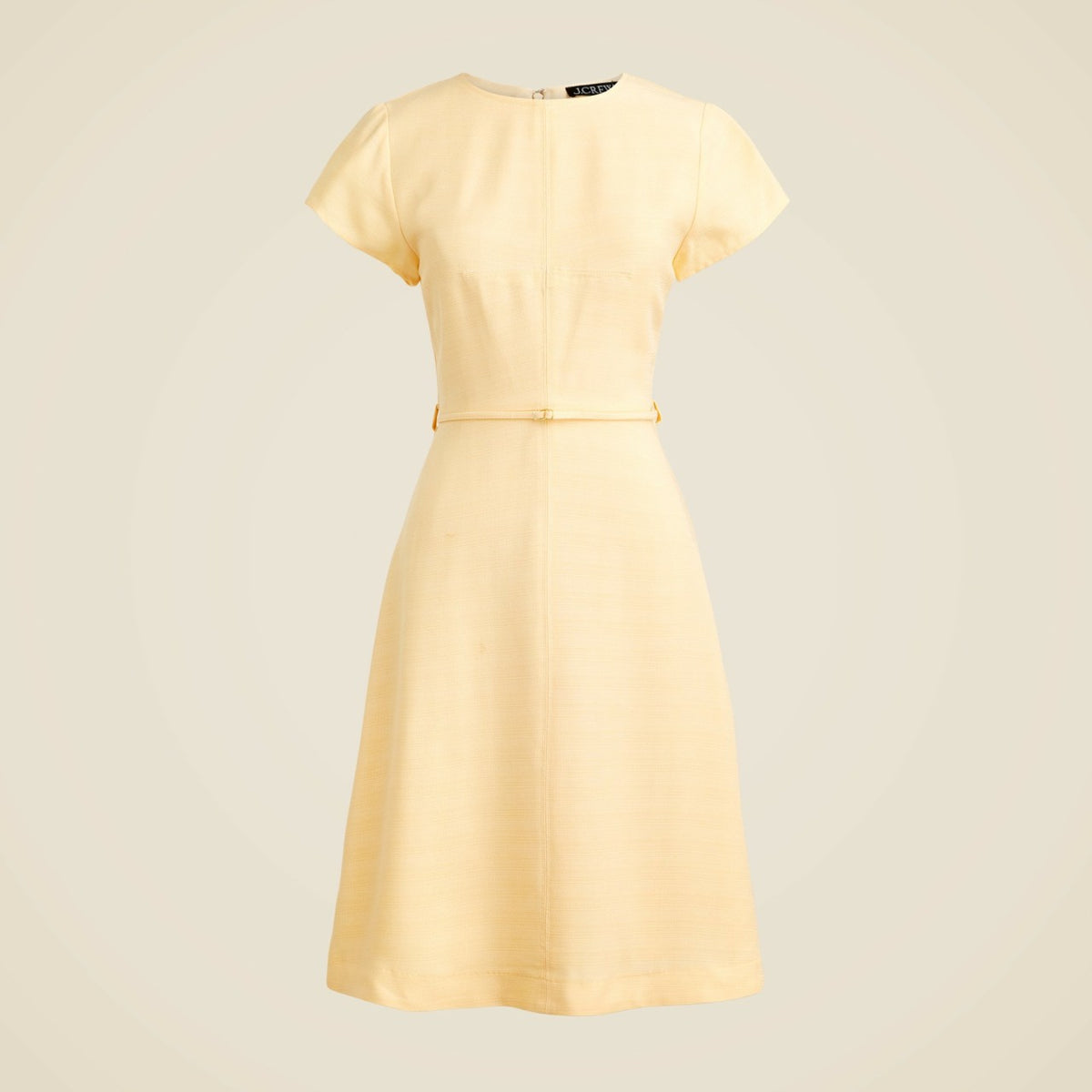 Women Mathilde cap-sleeve dress in luster canvas - J.Crew