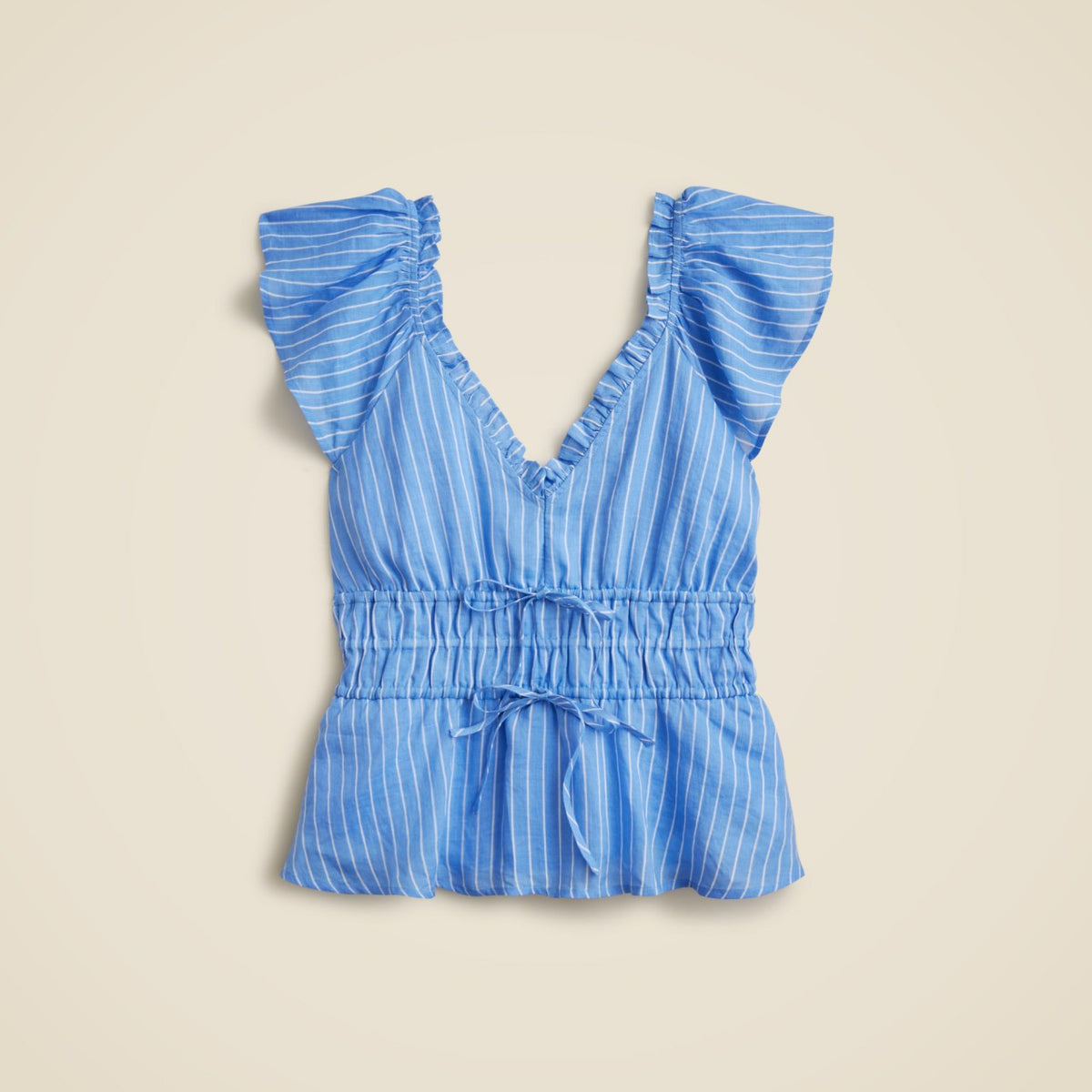 Women Palermo top in ramie - J.Crew