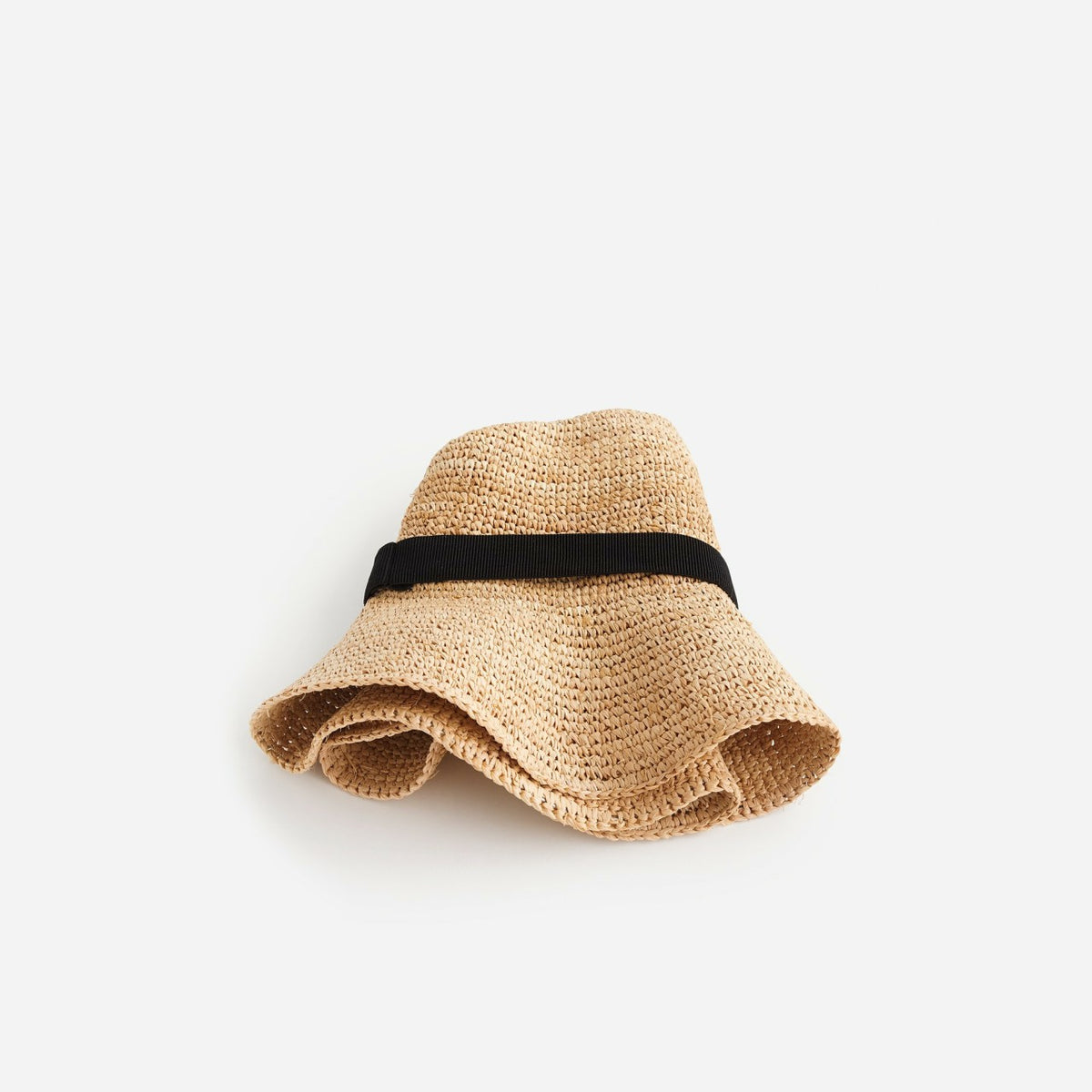 Women Wide-brim packable straw hat - J.Crew