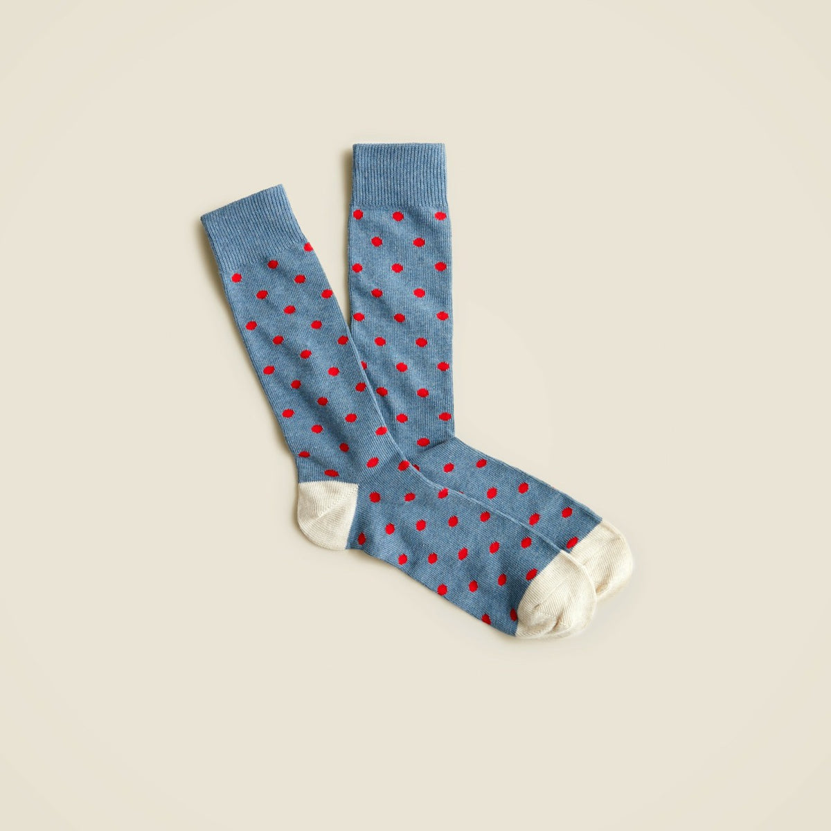 Men Medium-dot cotton-blend socks - J.Crew
