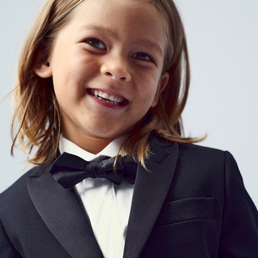 Kids Kids' silk bow tie in black - J.Crew