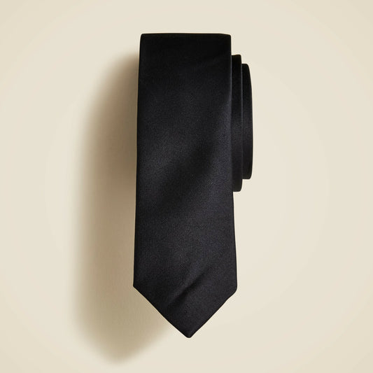 Kids Kids' silk tie in black - J.Crew