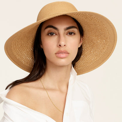 Women Textured summer straw hat - J.Crew