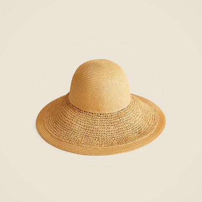 Women Textured summer straw hat - J.Crew