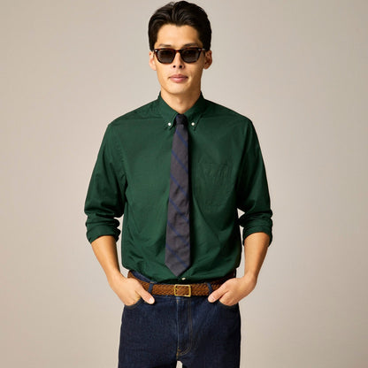 Men English silk tie in diagonal stripe - J.Crew