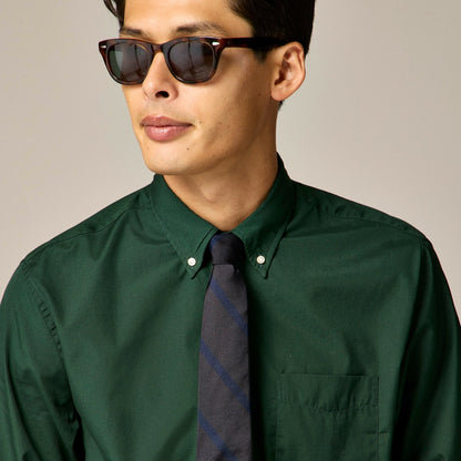Men English silk tie in diagonal stripe - J.Crew