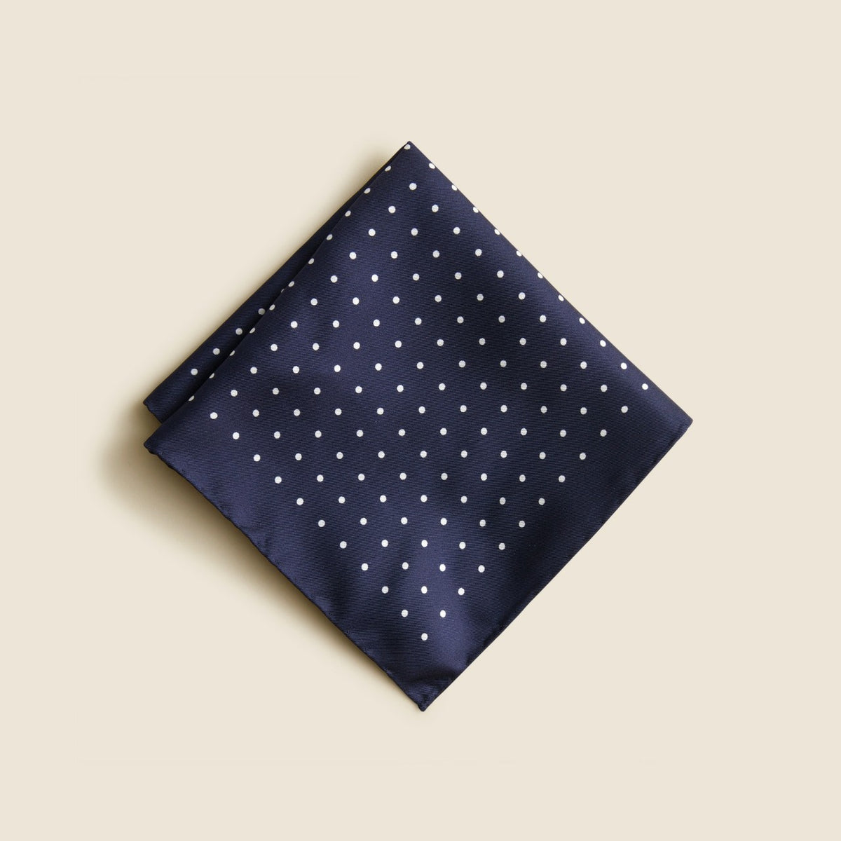 Men Italian silk pocket square in classic dot - J.Crew