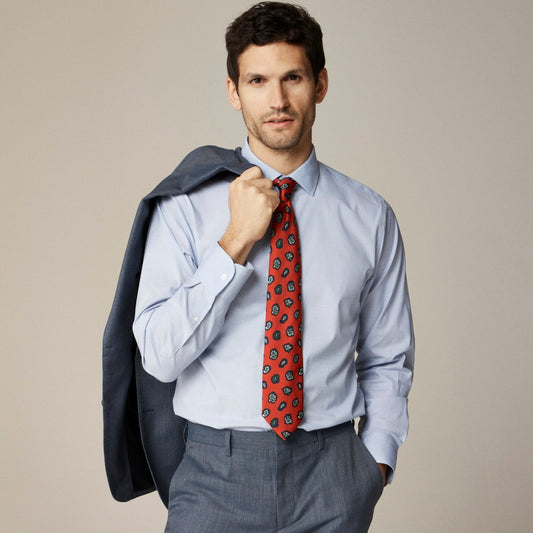 Men Bowery wrinkle-free dress shirt with spread collar - J.Crew