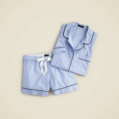 Women End-on-end cotton pajama short set - J.Crew