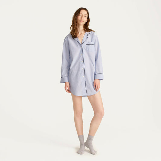 Women End-on-end cotton nightshirt - J.Crew