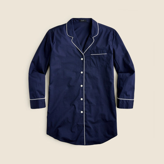 Women End-on-end cotton nightshirt - J.Crew