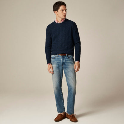 Men Cashmere cable-knit sweater - J.Crew