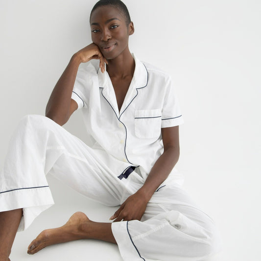Women End-on-end cotton pajama pant set - J.Crew
