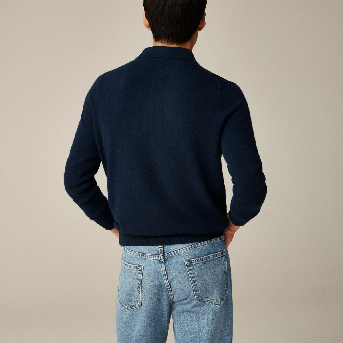 Men Cashmere collared sweater-polo - J.Crew