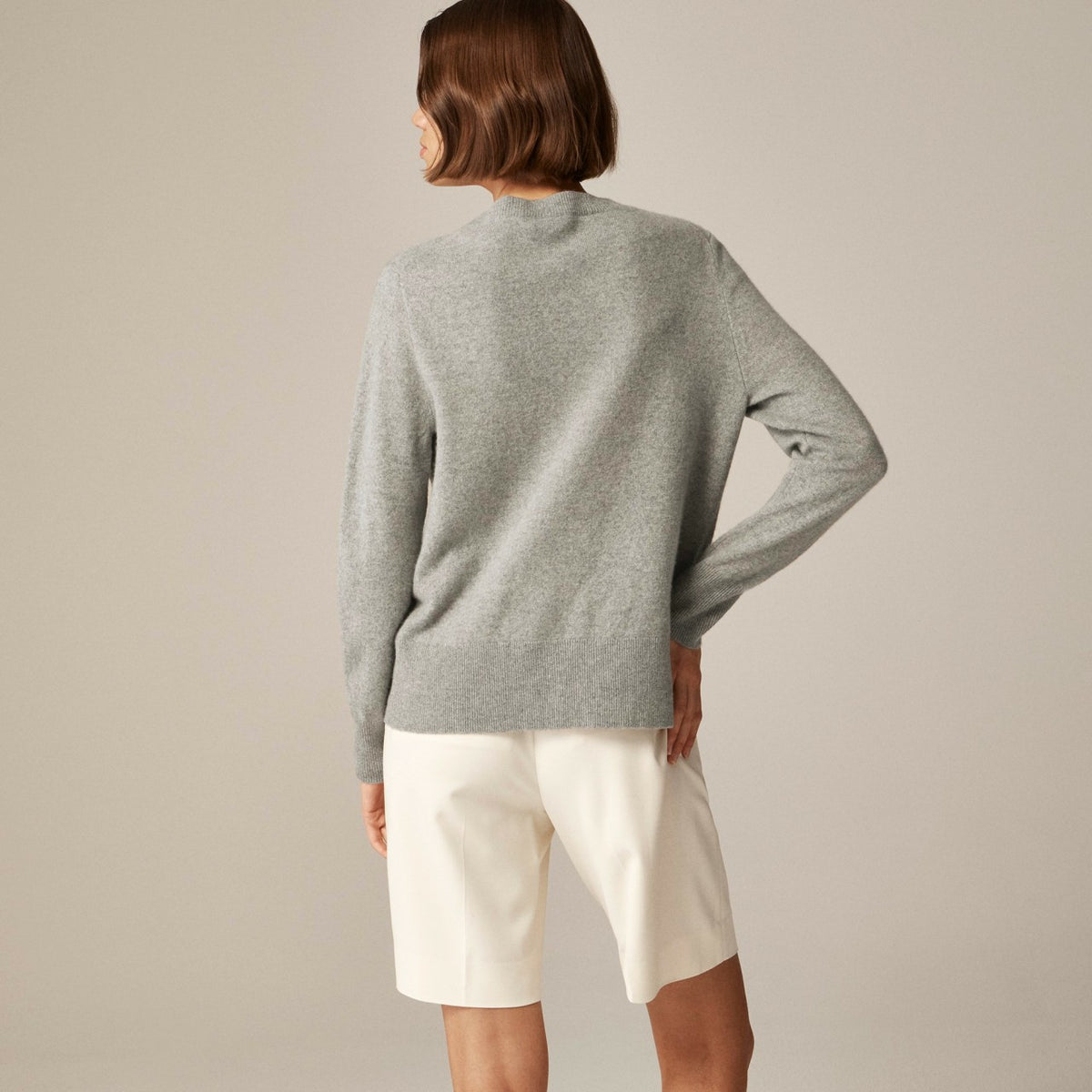 Women Cashmere classic-fit crewneck sweater - J.Crew