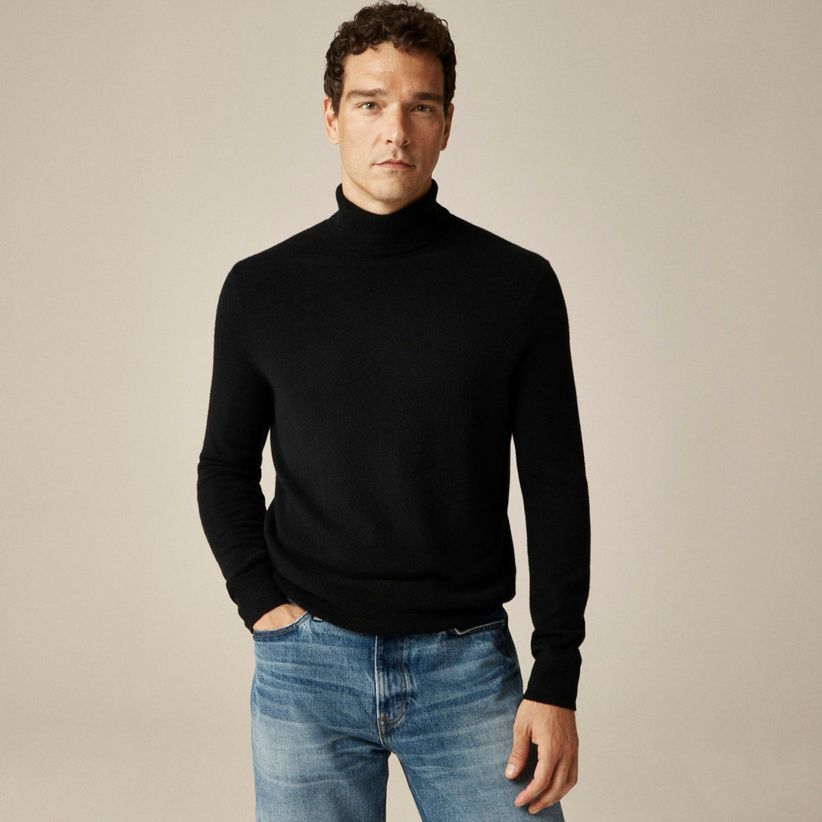 Men Cashmere turtleneck sweater - J.Crew