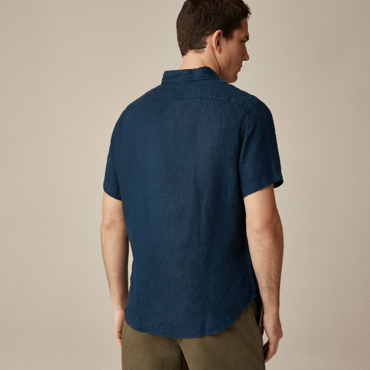 Men Short-sleeve Baird McNutt Irish linen shirt - J.Crew