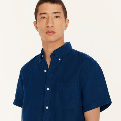 Men Short-sleeve Baird McNutt Irish linen shirt - J.Crew