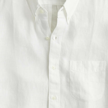 Men Short-sleeve Baird McNutt Irish linen shirt - J.Crew