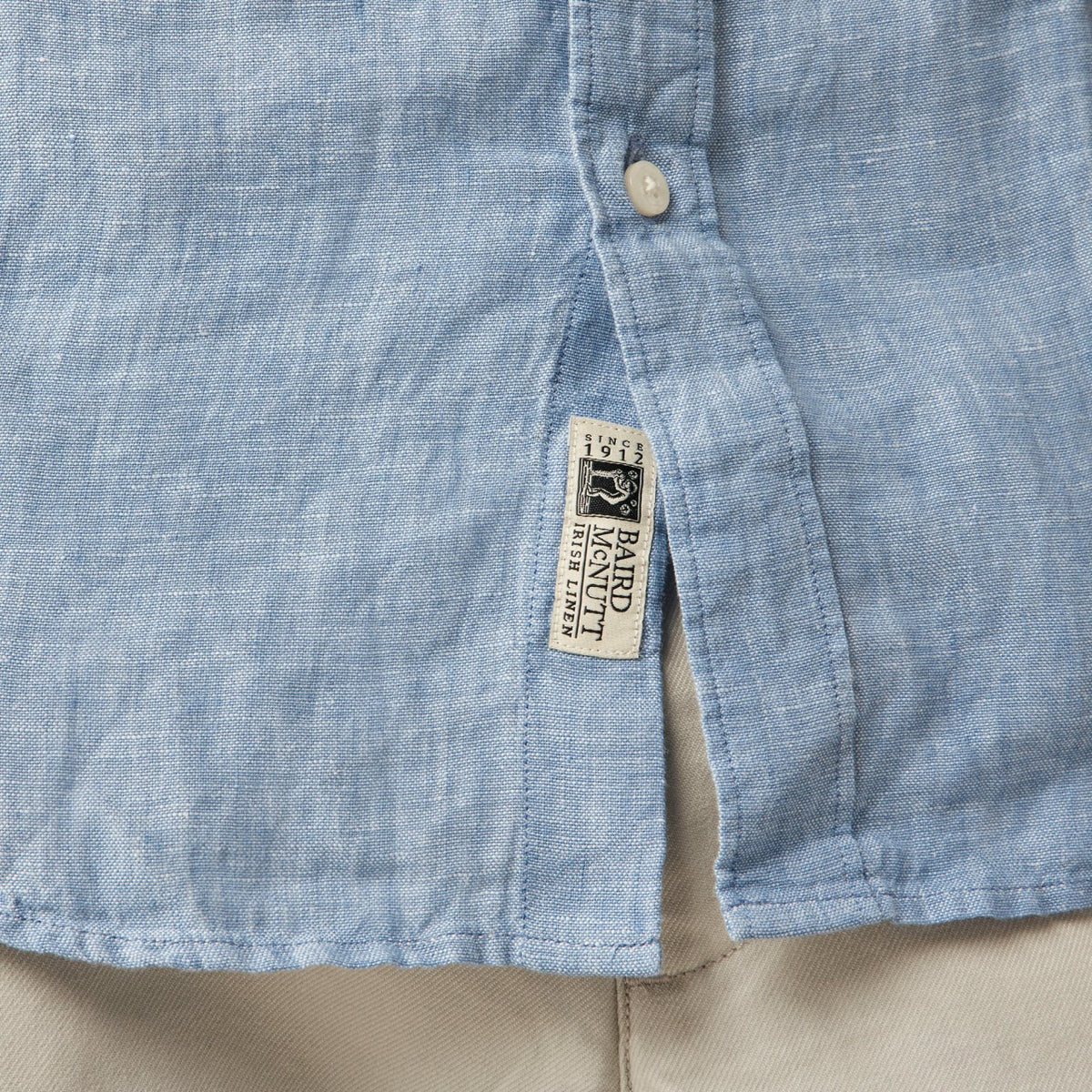Men Short-sleeve Baird McNutt Irish linen shirt - J.Crew