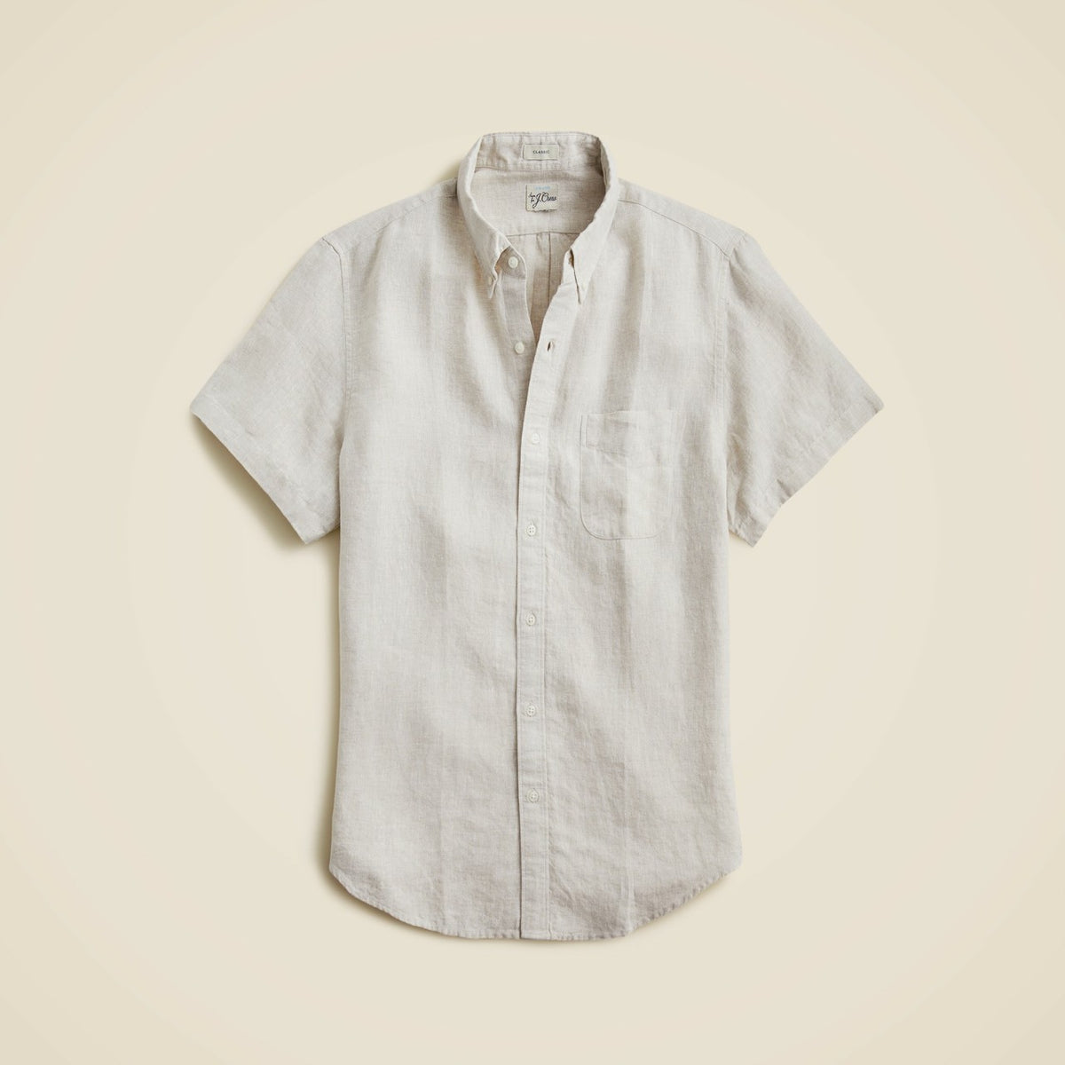 Men Short-sleeve Baird McNutt Irish linen shirt - J.Crew