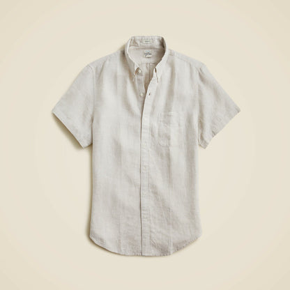 Men Short-sleeve Baird McNutt Irish linen shirt - J.Crew