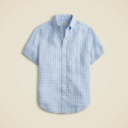 Men Short-sleeve Baird McNutt Irish linen shirt - J.Crew