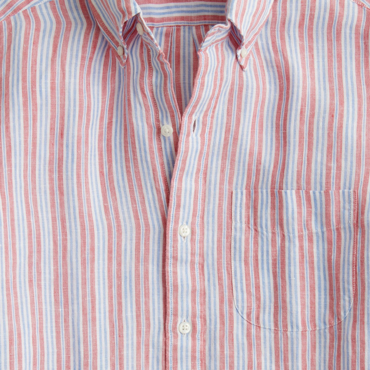 Men Short-sleeve Baird McNutt Irish linen shirt - J.Crew