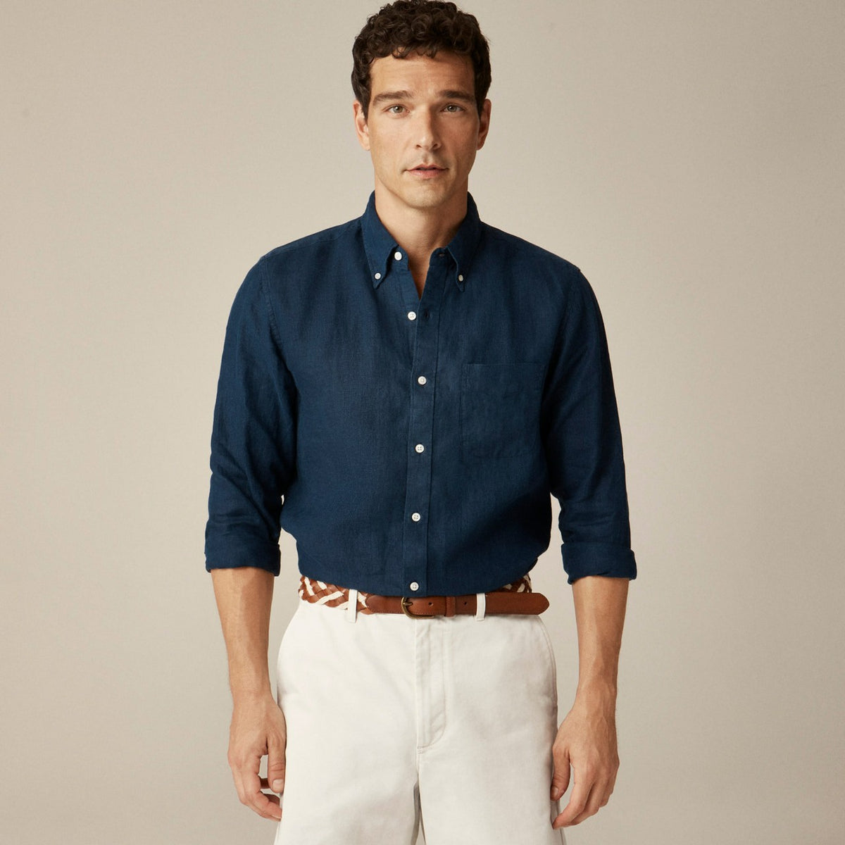 Men Baird McNutt Irish linen shirt - J.Crew