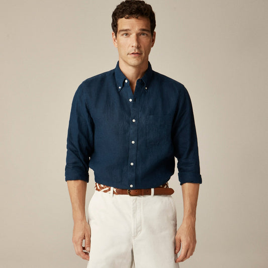 Men Baird McNutt Irish linen shirt - J.Crew