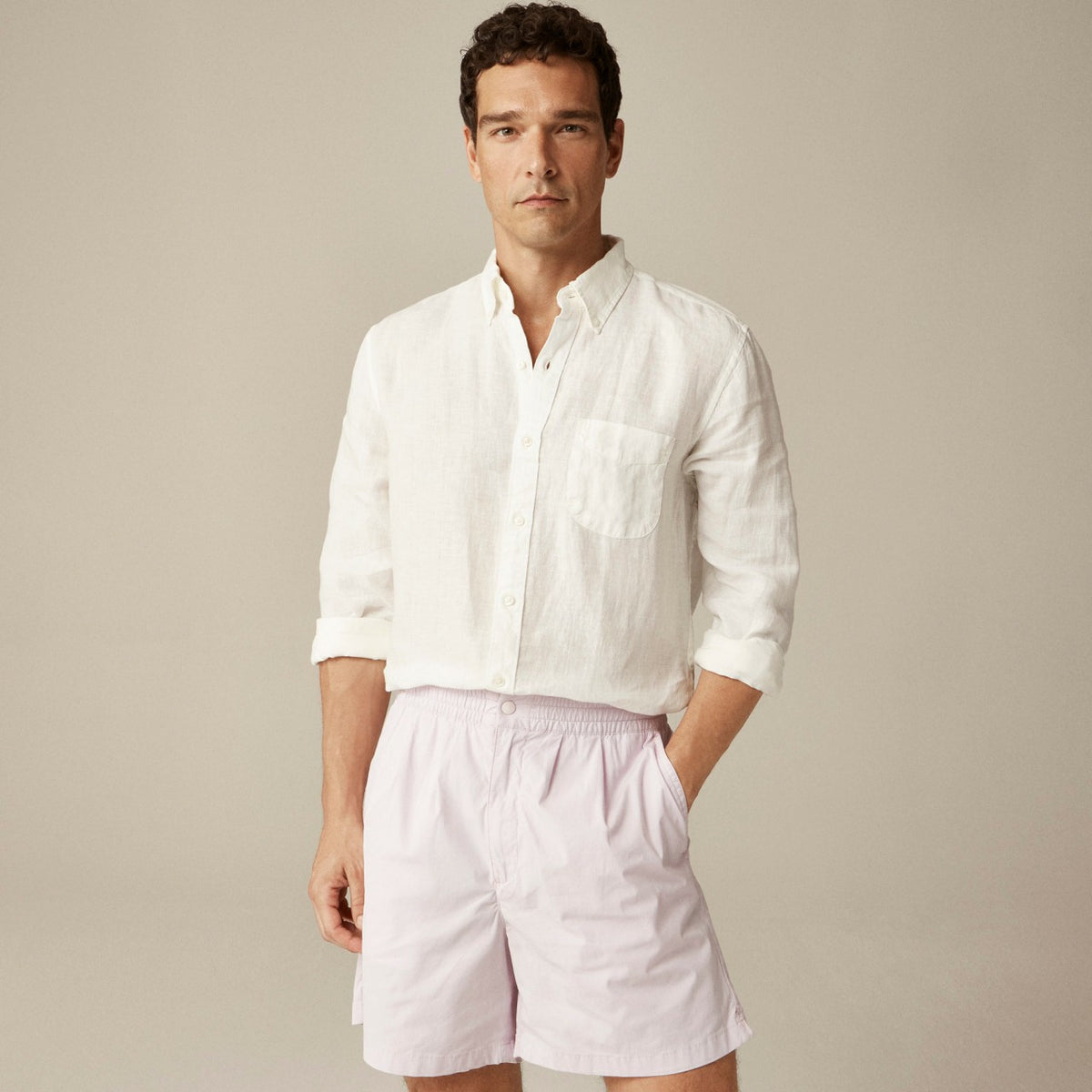 Men Baird McNutt Irish linen shirt - J.Crew