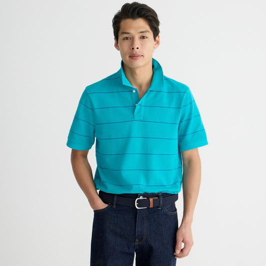 Men Piqu&eacute; polo shirt in stripe - J.Crew