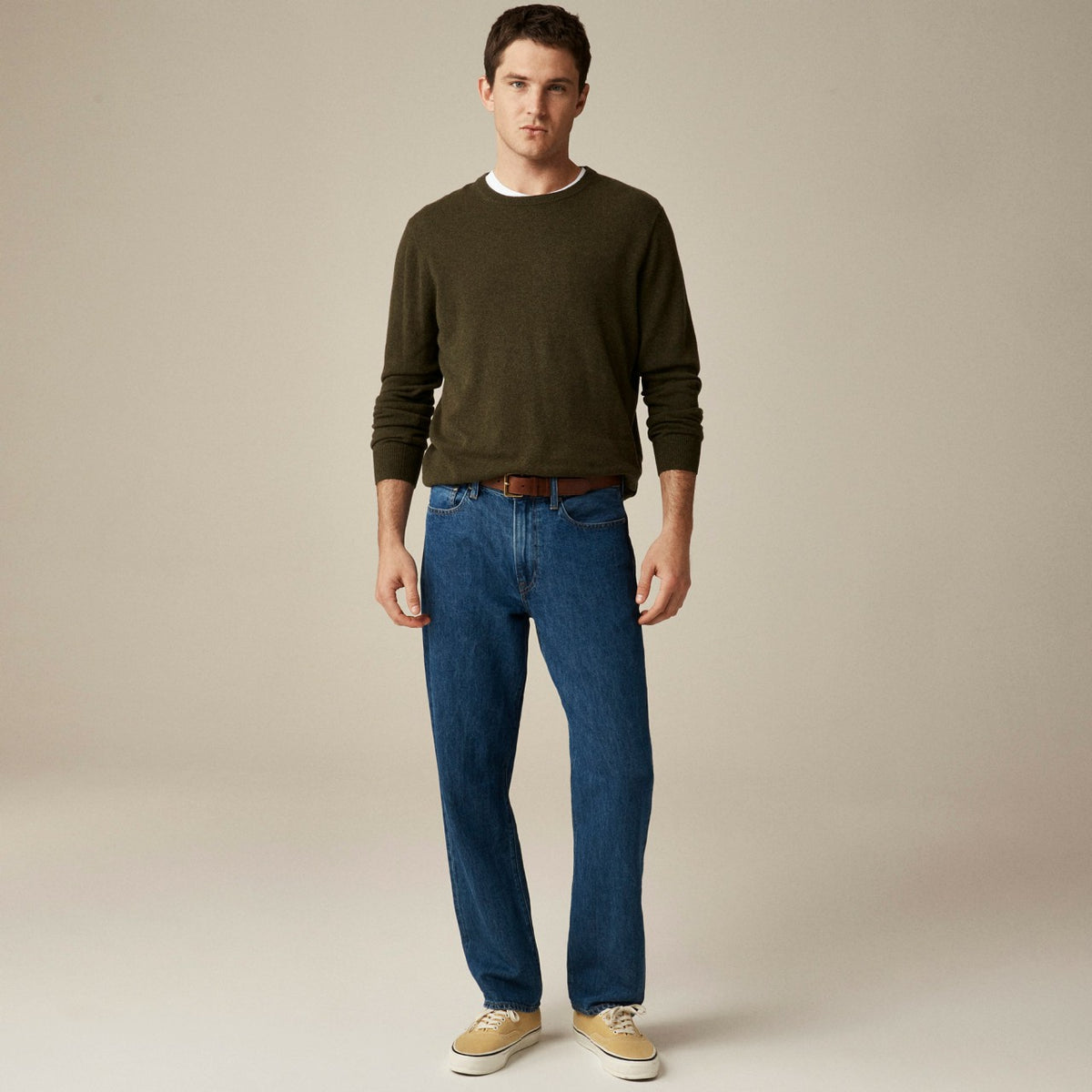 Men Cashmere crewneck sweater - J.Crew