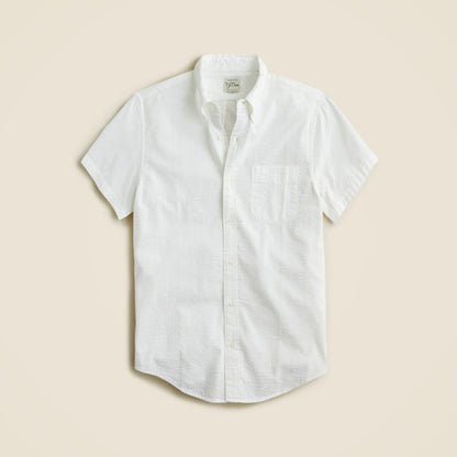 Men Short-sleeve yarn-dyed seersucker shirt - J.Crew