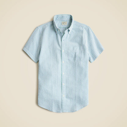 Men Short-sleeve yarn-dyed seersucker shirt - J.Crew