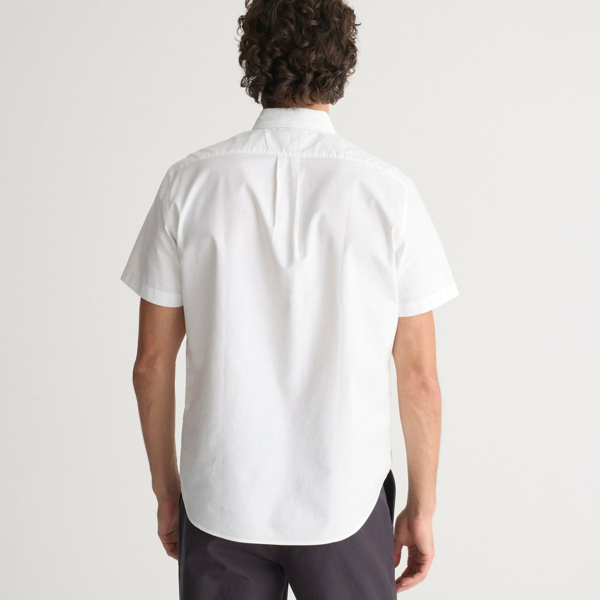 Men Short-sleeve Broken-in organic cotton oxford shirt - J.Crew