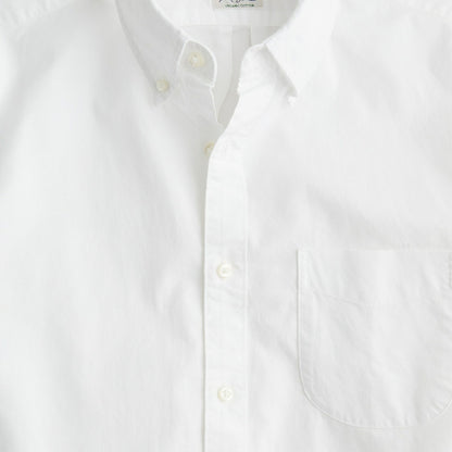 Men Short-sleeve Broken-in organic cotton oxford shirt - J.Crew