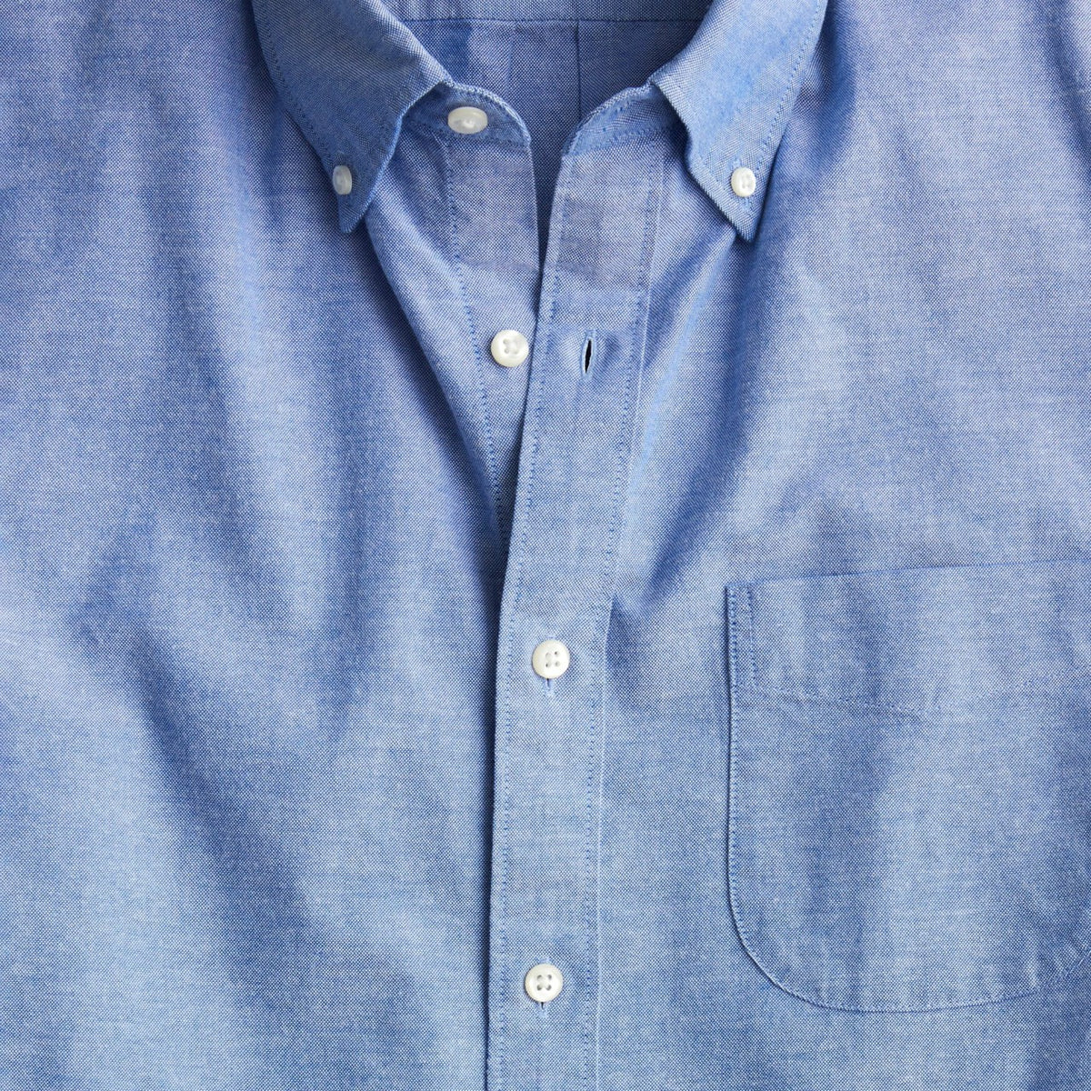 Men Short-sleeve Broken-in organic cotton oxford shirt - J.Crew