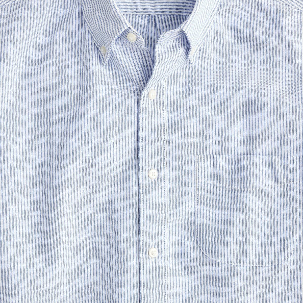 Men Short-sleeve Broken-in organic cotton oxford shirt - J.Crew