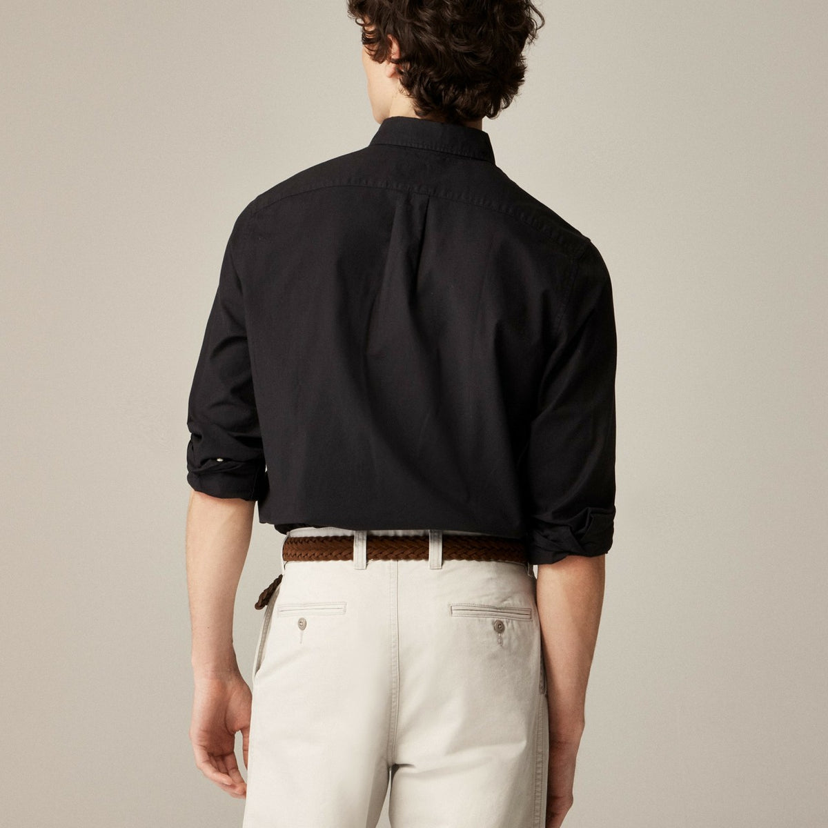 Men Broken-in garment-dyed organic cotton oxford shirt - J.Crew